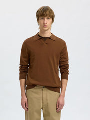 Camicia polo in maglia SELECTED 16098327 - Soft Silt