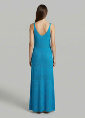 Abito lungo lace AKEP 13262 - Turchese