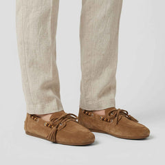 Mocassino OVYE' F25505 Suede - Taupe