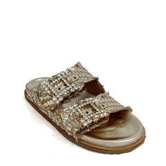 Ciabatta strass MODE 271 Mirror - Laminato Platino