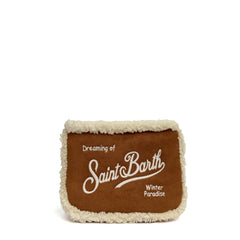 Pochette SAINT BARTH ALINE SHEARLING - Nocciola 03504I