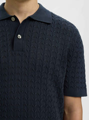 Camicia polo in maglia SELECTED 16100065 - Sky Captain