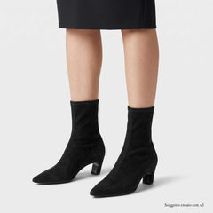 Stivaletto ASH VIVA - Stretch Suede Black
