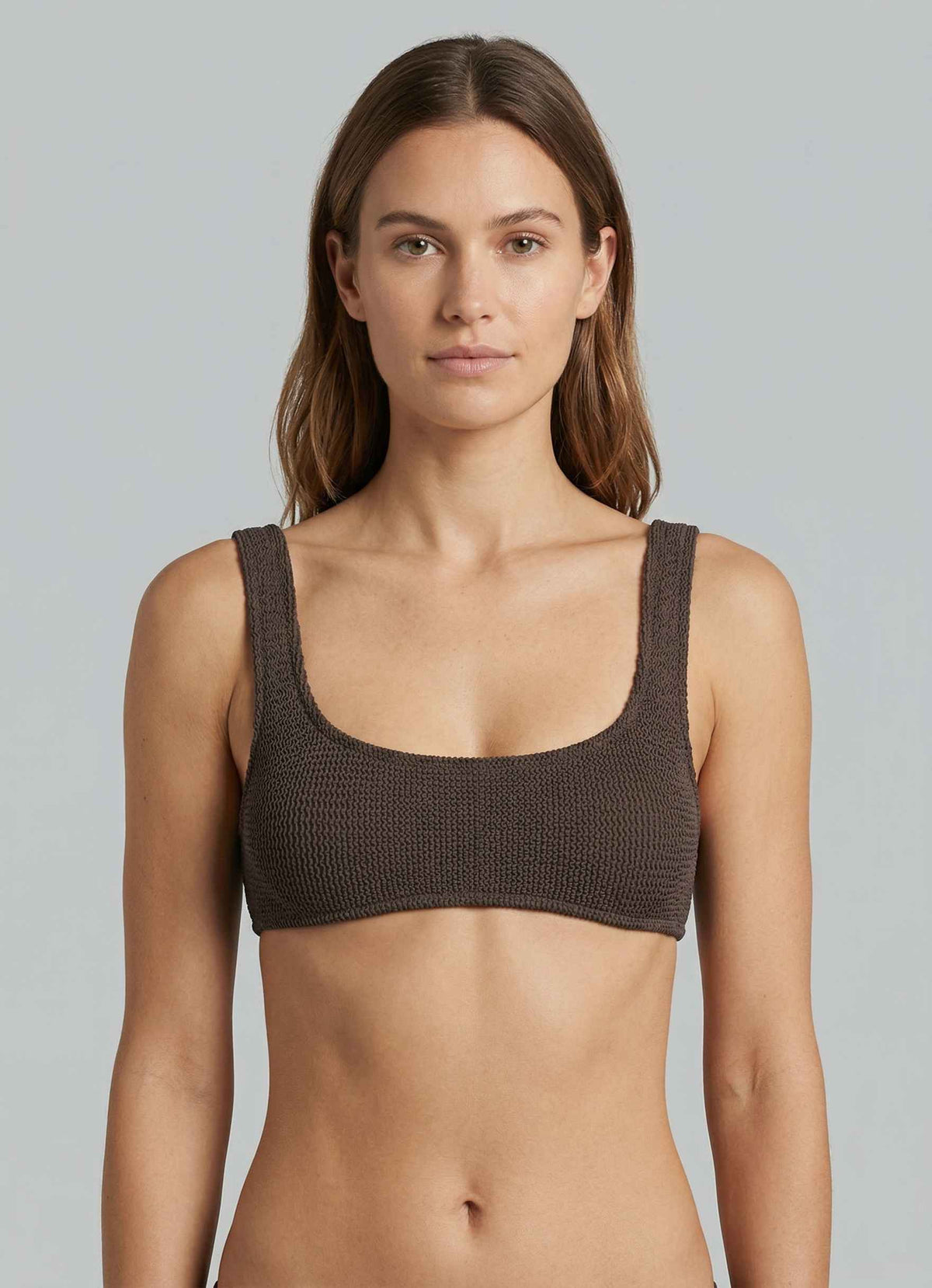 Top bikini bralette SAINT BARTH NAIMA 00036L - Marrone