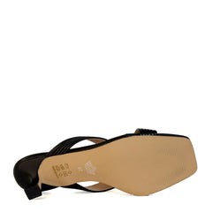 Ciabattina con tacco FRANCESCO MILANO J21-01P - Nero
