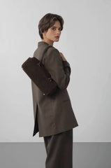Borsa LANCASTER 530 - 53 Suède Cube - Marron
