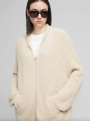 Cardigan lungo REPLAY DK3917.000.G23916. 022 - Panna