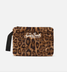 Pochette SAINT BARTH PAREASY FUR - Leopard 00241I