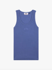 Canotta GCDS Rib Logo Lounge Tank - Royal Blue