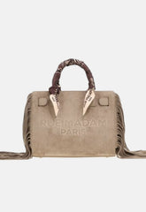 Borsa RUE MADAM CANYON MINI TOTE FRINGES - Suede Grey