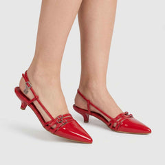 Slingback GOLD&GOLD GP932 - Rosso