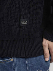 Pullover cotone costine REPLAY UK4722.000.G23788. 098 - Nero