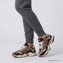 Sneaker NEW BALANCE U90601BV - Khaki/Black Coffee