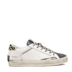 Sneaker CRIME LONDON DISTRESSED 25003 - Bianco/Glitter