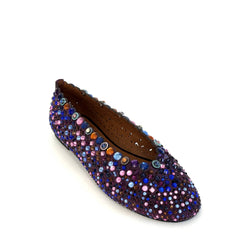 Ballerina KURT GEIGER Jewel Perf - Suede Purple
