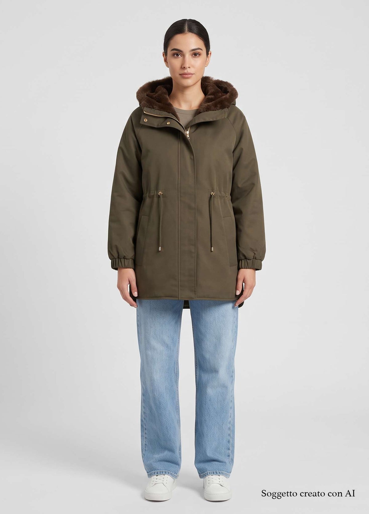 Parka reversibile BULLY 7354 - Verde militare
