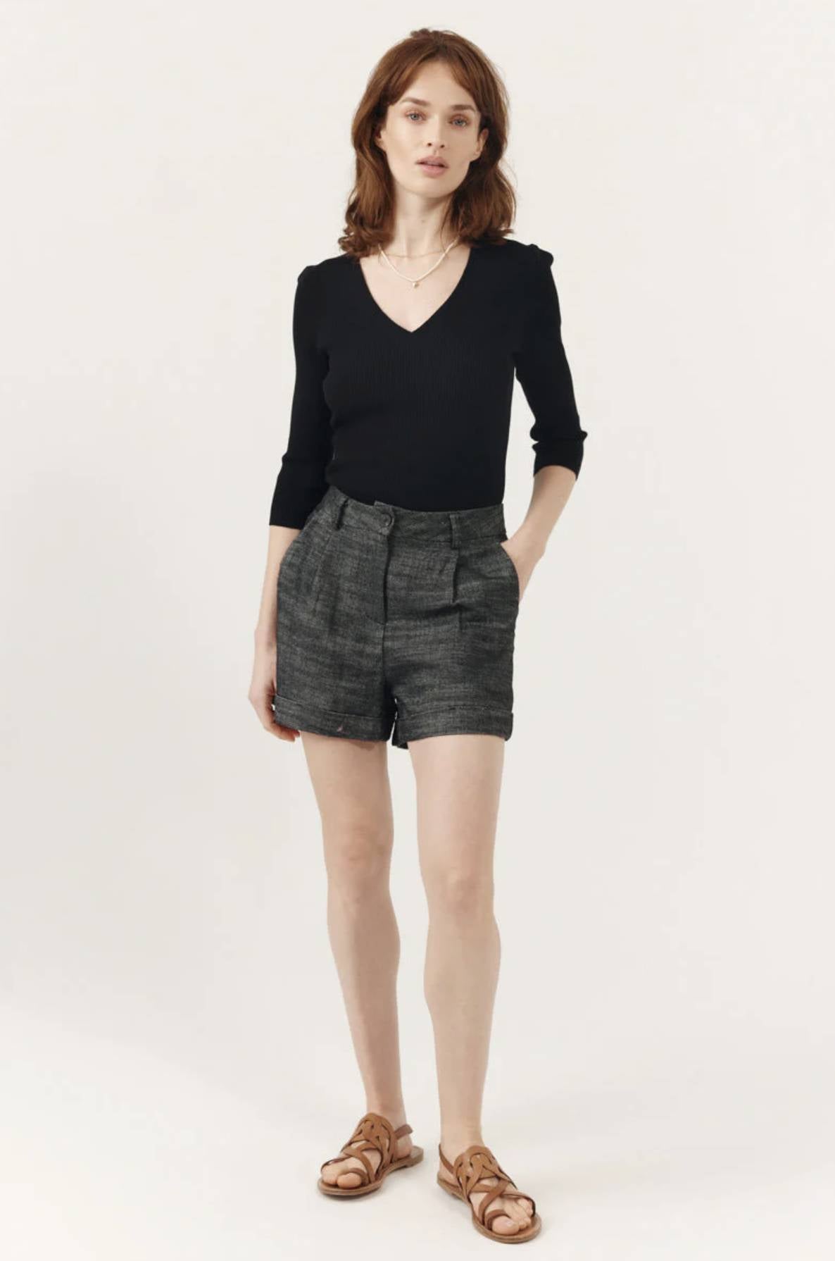 T-shirt manica lunga  ARTLOVE SOLINE - Black