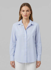 Camicia SAINT BARTH CRISTAL - Stripes 00702L Bianco/Azzurro