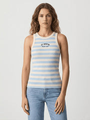 Canotta SAINT BARTH Ada 08756L - Panna/Azzurro