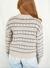 Maglione LEVI'S ines Fairisle 0037V-0000 - Taupe