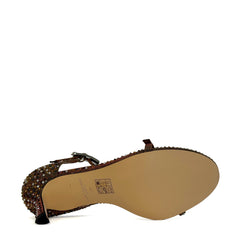 Sandalo con tacco KURT GEIGER Strass - Fabric Print Bronze
