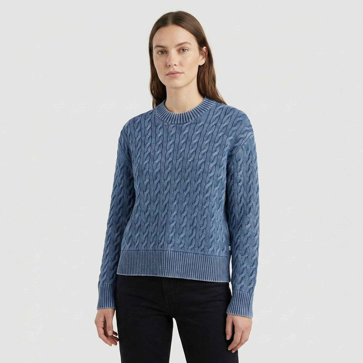 Pullover Boyfriend Cable Crew LEVI'S 0037S-0004 - Indigo Blue