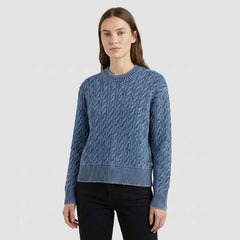 Pullover Boyfriend Cable Crew LEVI'S 0037S-0004 - Indigo Blue