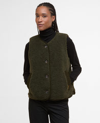Gilet in pile Luciana BARBOUR LFL0079 OL51 - Olive