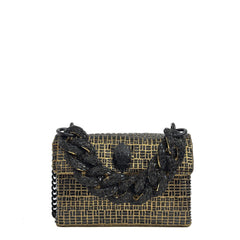 Borsa KURT GEIGER MINI KENSINGTON CHAIN - Black