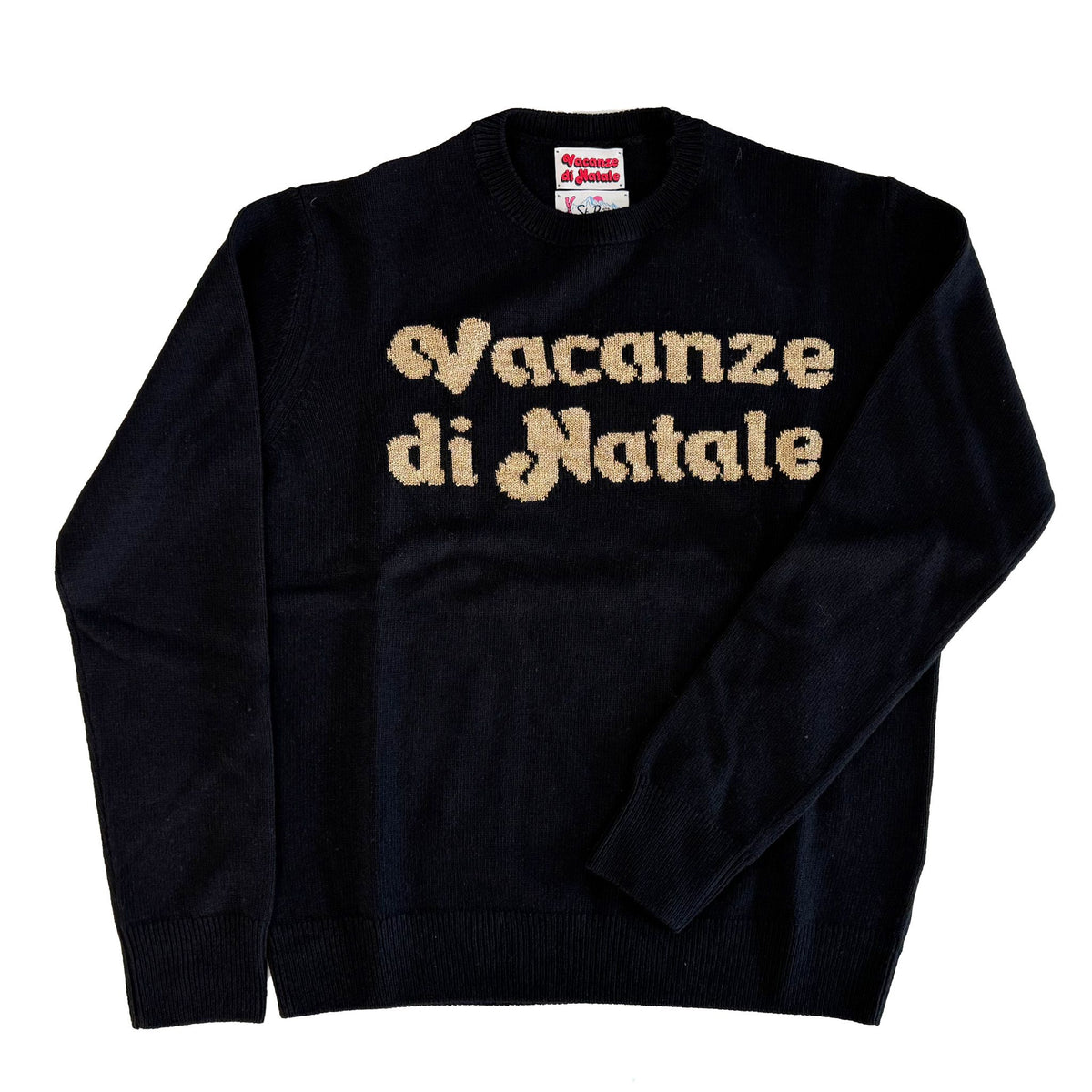 Maglione SAINT BARTH NEW QUEEN - Vacanza Logo Nero 00432I