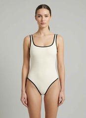 Costume SAINT BARTH Cassandra String 00175L - Panna/Nero