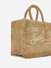 Borsa volant SAINT BARTH RAFFIA MID 00222L - Beige