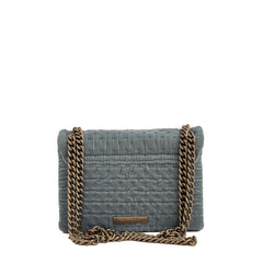 Borsa KURT GEIGER VELVET MINI KENSINGTON - Mid Blue