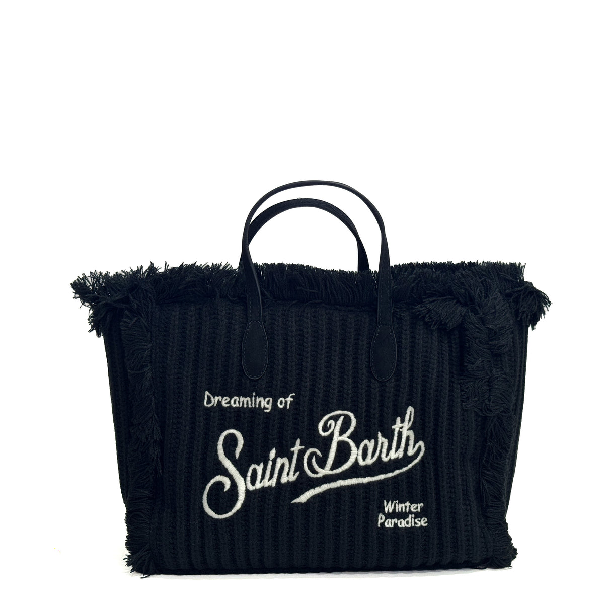 Borsa a mano SAINT BARTH COLETTE WOOL - Nero 00207I