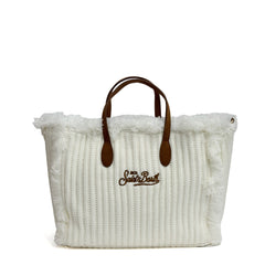 Borsa a mano SAINT BARTH COLETTE WOOL - Bianco 01045I