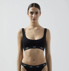 Strap Logo Bralette GCDS - Black