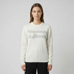 Maglione SAINT BARTH NEW QUEEN - Vacanza Logo Bianco 00433I