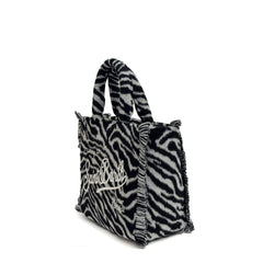 Borsa a mano SAINT BARTH VANITY MINI FELT - Zebra 00269I