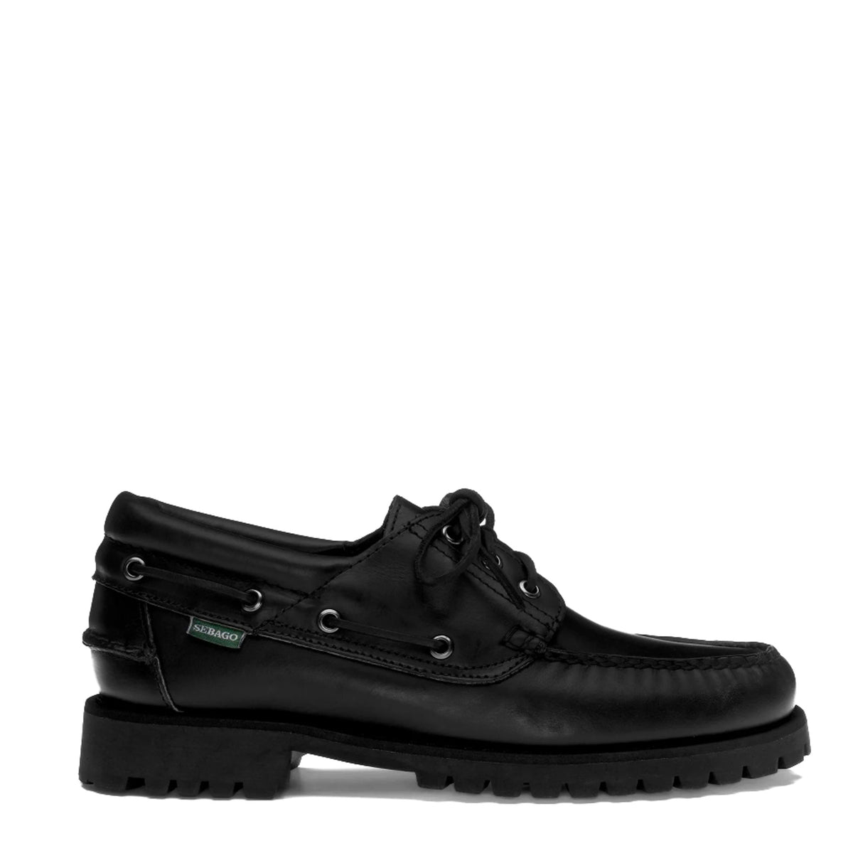 Mocassino SEBAGO Acadia Waxy Man 741271W - Total Black