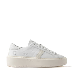 Sneaker D.A.T.E. HILL LOW PLATFORM CALF - White