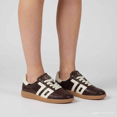 Sneaker BACK 70 CLOUD L001 - Lizard Coffee/Butter