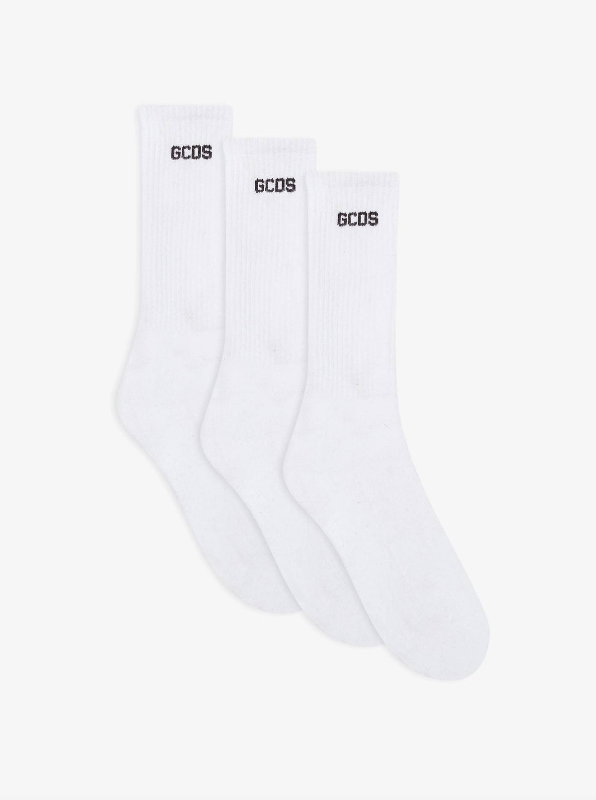 Calze logate 3-pack GCDS - Optic White