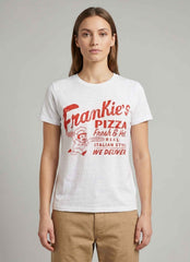 T-shirt BOWERY NYC Unisex - Frankie's Pizza White