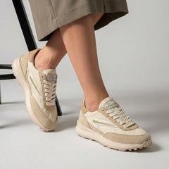 Sneaker D.A.T.E. ATHLETA NYLON - Ivory