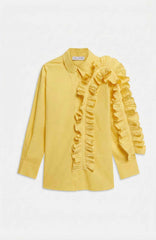 Camicia con ruches WEILI ZHENG S26SL16 - Banana