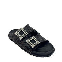 Ciabatta strass MODE 271 Mirror - Nappa Black