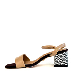 Sandalo con tacco GOLD&GOLD GD431 - Camel