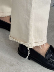 Jeans THE NIM CHERYL Woman - Ecru