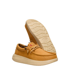 Sneaker HEY DUDE Wally COMF Worn Twill 45113 - Bone Brown/Olive Grey