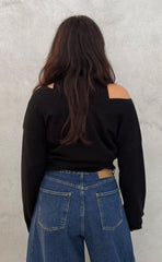 Maglioncino scollo V KNITEREE KNW2579MA - Black